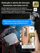 Sem Wi-Fi nem eletricidade 💯 Pequeno e instala em 1 segundo ⚠️ Visualização remota em tempo real